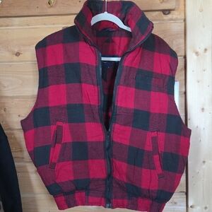 Vintage Ozark Trail Buffalo Plaid Puffer Vest